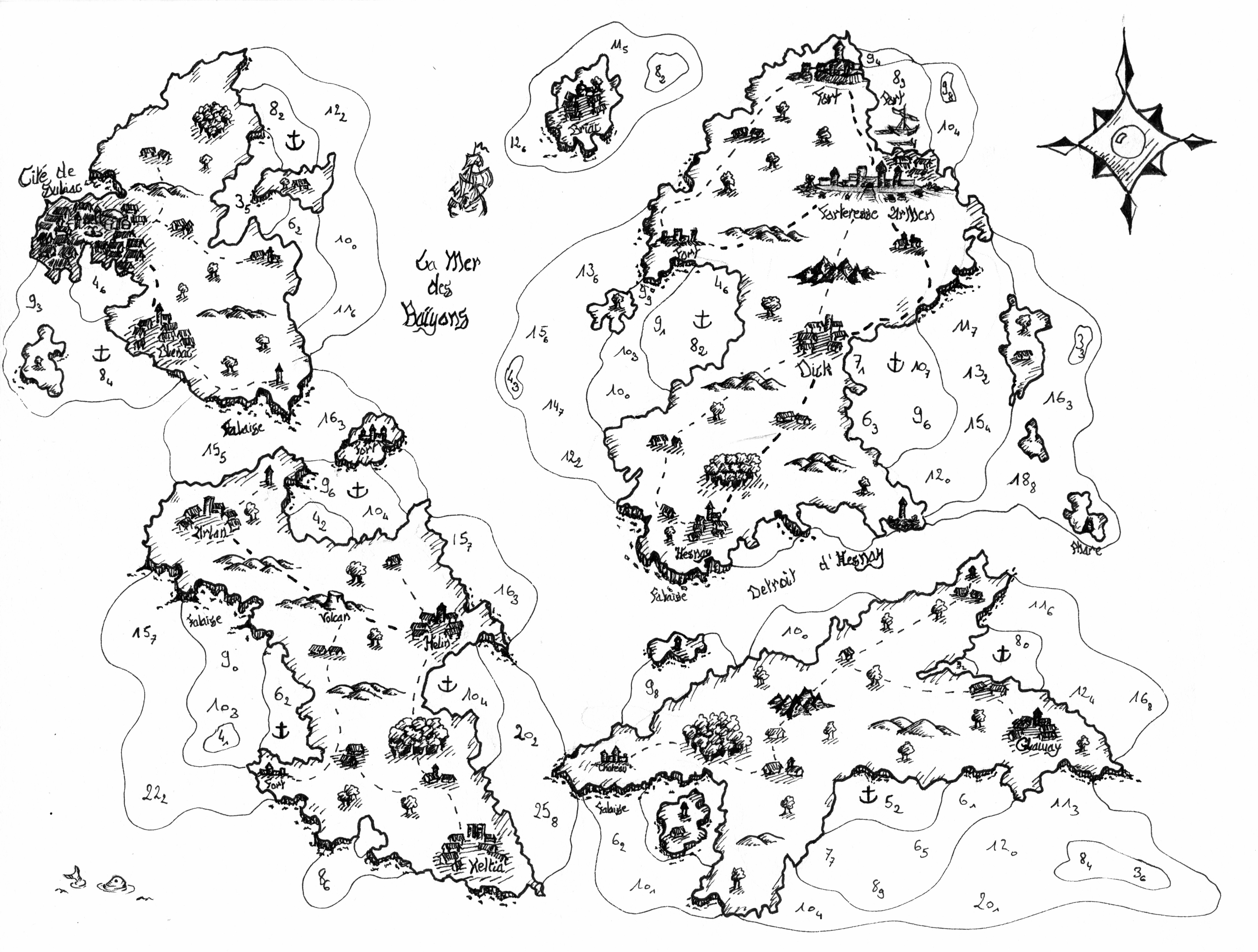 carte de l'archipel de Mandor